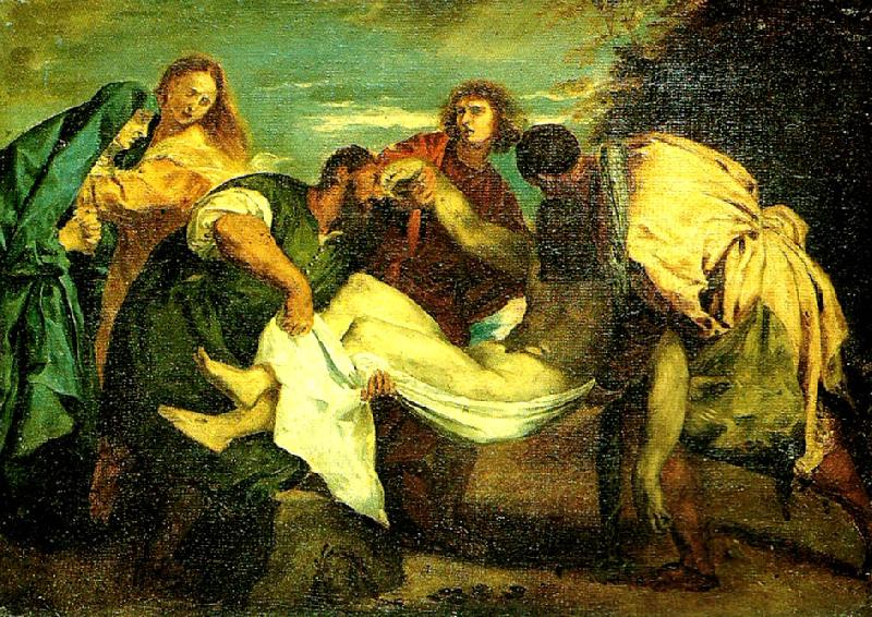 Eugene Delacroix la mise au tombeau